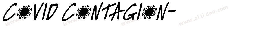 Covid Contagion字体转换